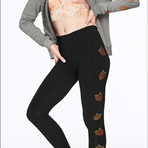 NEW VS PINK PEACH BLING LEGGINGS